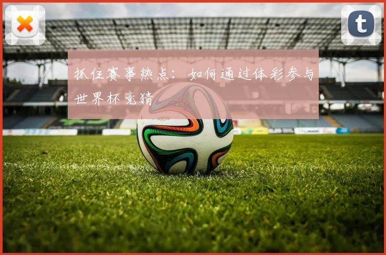 抓住赛事热点：如何通过体彩参与世界杯竞猜
